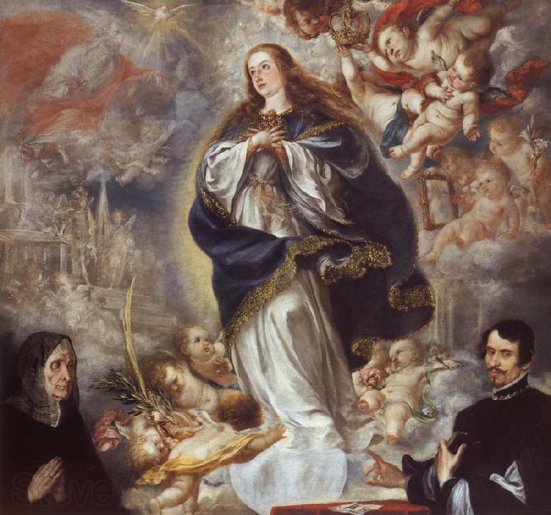 Juan de Valdes Leal The Immaculate Conception of the Virgin,with Two Donors Spain oil painting art